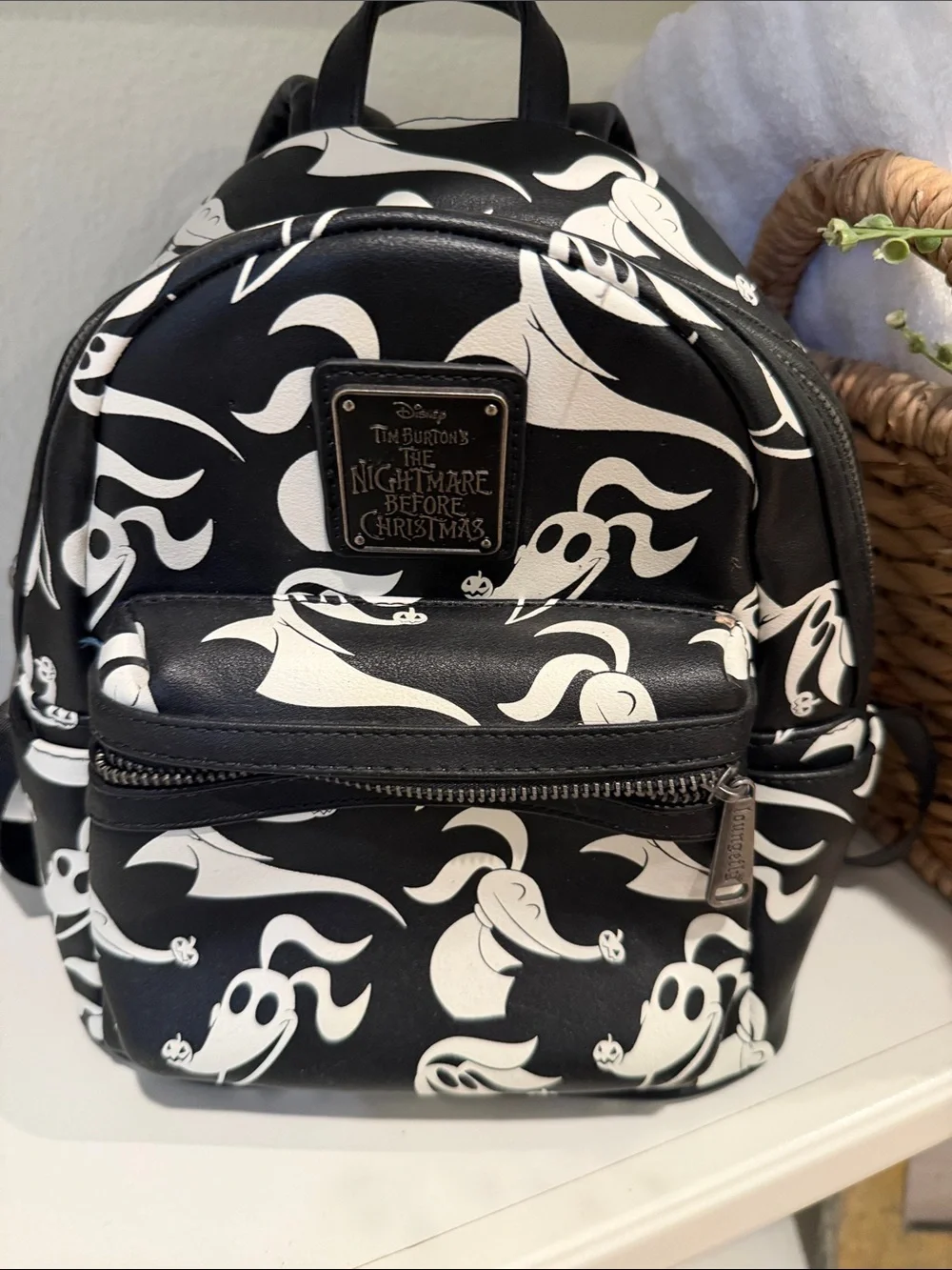 Disney The Nightmare Before Christmas Black & White Mini Backpack